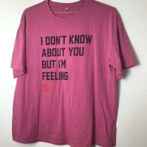 Women large pink Taylor swift 22 Pink Graphic T-Shirt